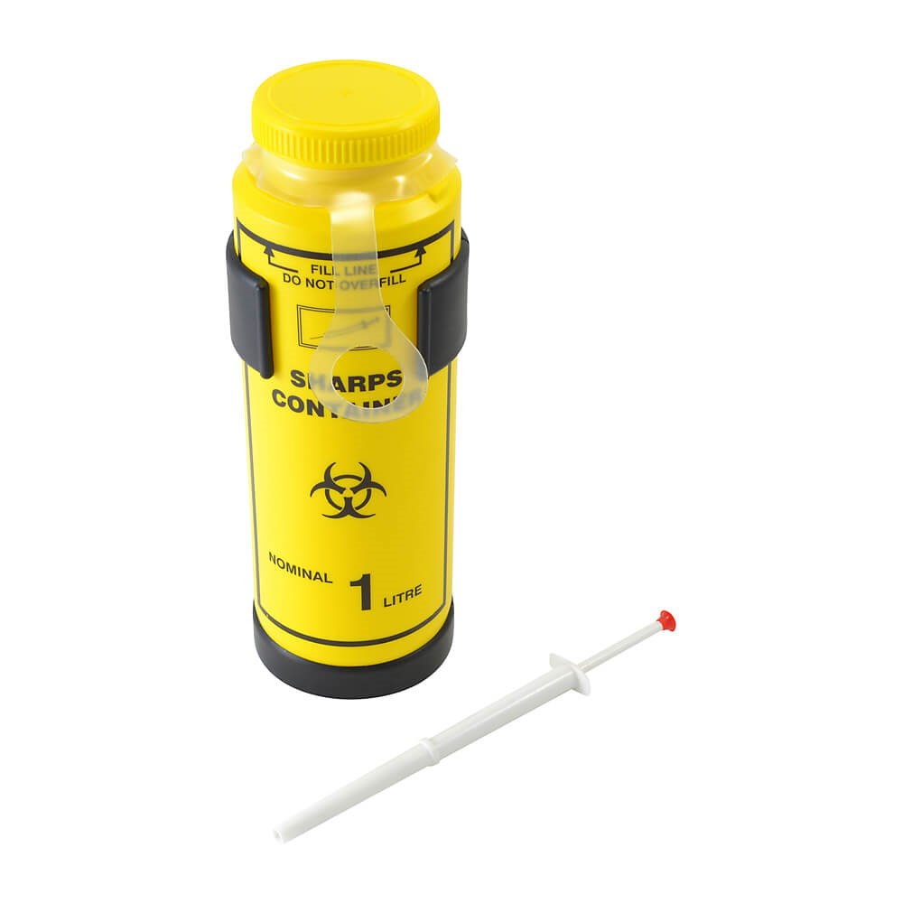 Buy Sharps Container Vehicle Kit 1L Alpha First Aid Alpha First Aid