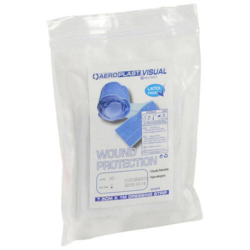 Aeroplast Blue Dressing Length - 7.5cm x 1m