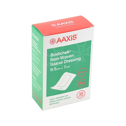 Bodichek Island Dressing 7 x 9.5cm (Box of 25) Alpha First Aid