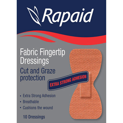 Rapaid Fabric Fingertip Dressing Strips (10)