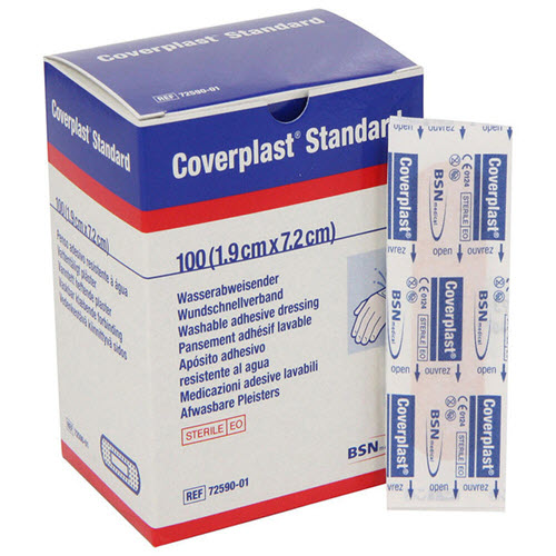Coverplast Plastic Strips - 1.9 x 7.2cm (100)