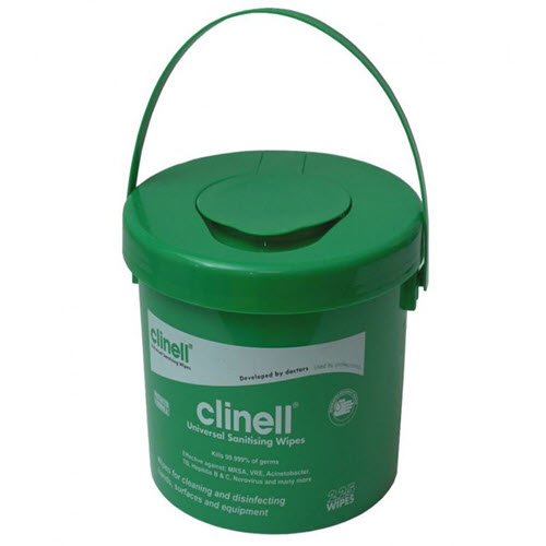 Clinell Universal Wipes in Bucket (225)