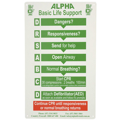 Basic Life Support (CPR) Sign 