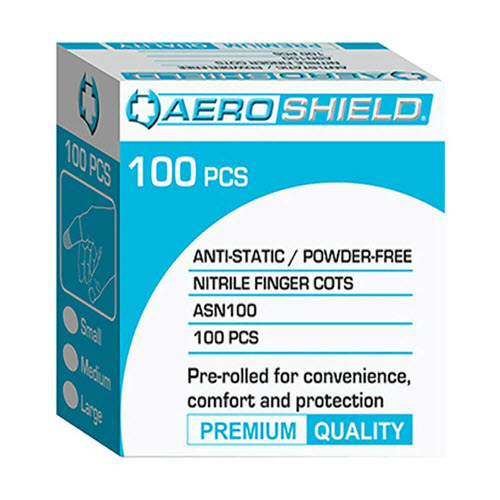 Nitrile Blue Finger Cots Large (100)