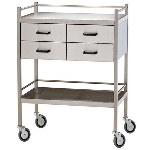 Stainless Steel Medical Trolley #1454