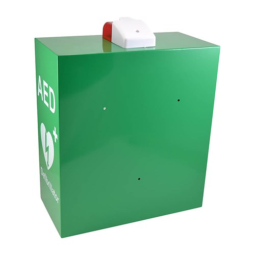 250125-AED-green-wall-cabinet-with-alarm-light-2