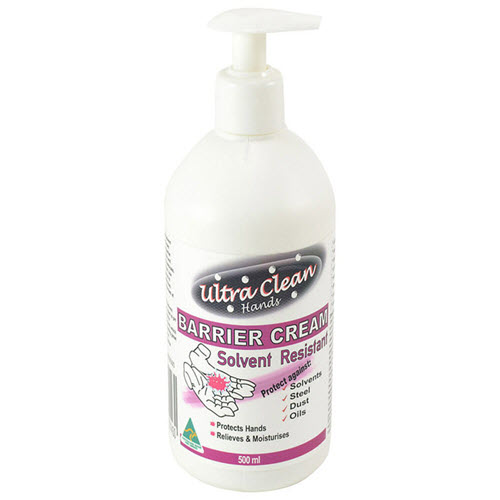 Ultra Clean Hands Solvent Resistant Barrier Cream - 500ml Pump