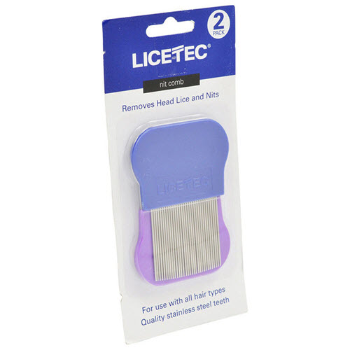 Licetec Head Lice (Nit) Comb Metal (2) Alpha First Aid