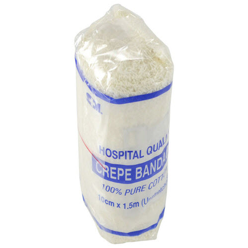 Hospital Crepe Bandage Light Support 10cm x 1.5m