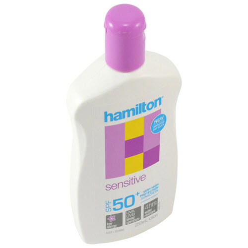 Hamilton Sensitive 50+ 4hr Water Resistant 265ml