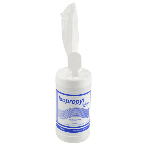 Rediwipe Isopropyl Wipes Cannister (75) 14.5cm x 42cm