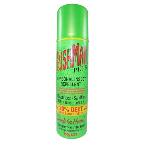 Bushman Plus Aerosol Insect Repellent with Sunscreen 150g