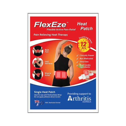 Flexeze 12 Hour Heat Patches Single Alpha First Aid