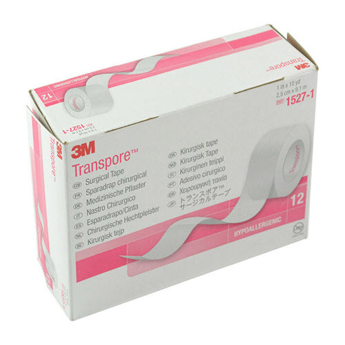 3M Transpore Transparent Tape 2.5cm (12)