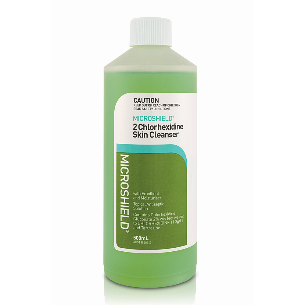 Microshield 2 Chlorhexidine Skin Cleanser 500ml - Alpha First Aid