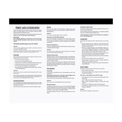First Aid Hints Brochure
