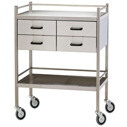 Stainless Steel Medical Trolley #1454