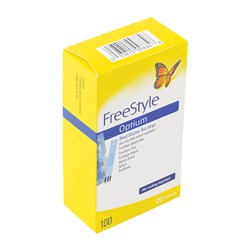 Abbott Freestyle Optium Glucose Test Strips (100)