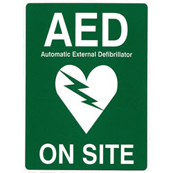 Sticker - AED ON SITE 
