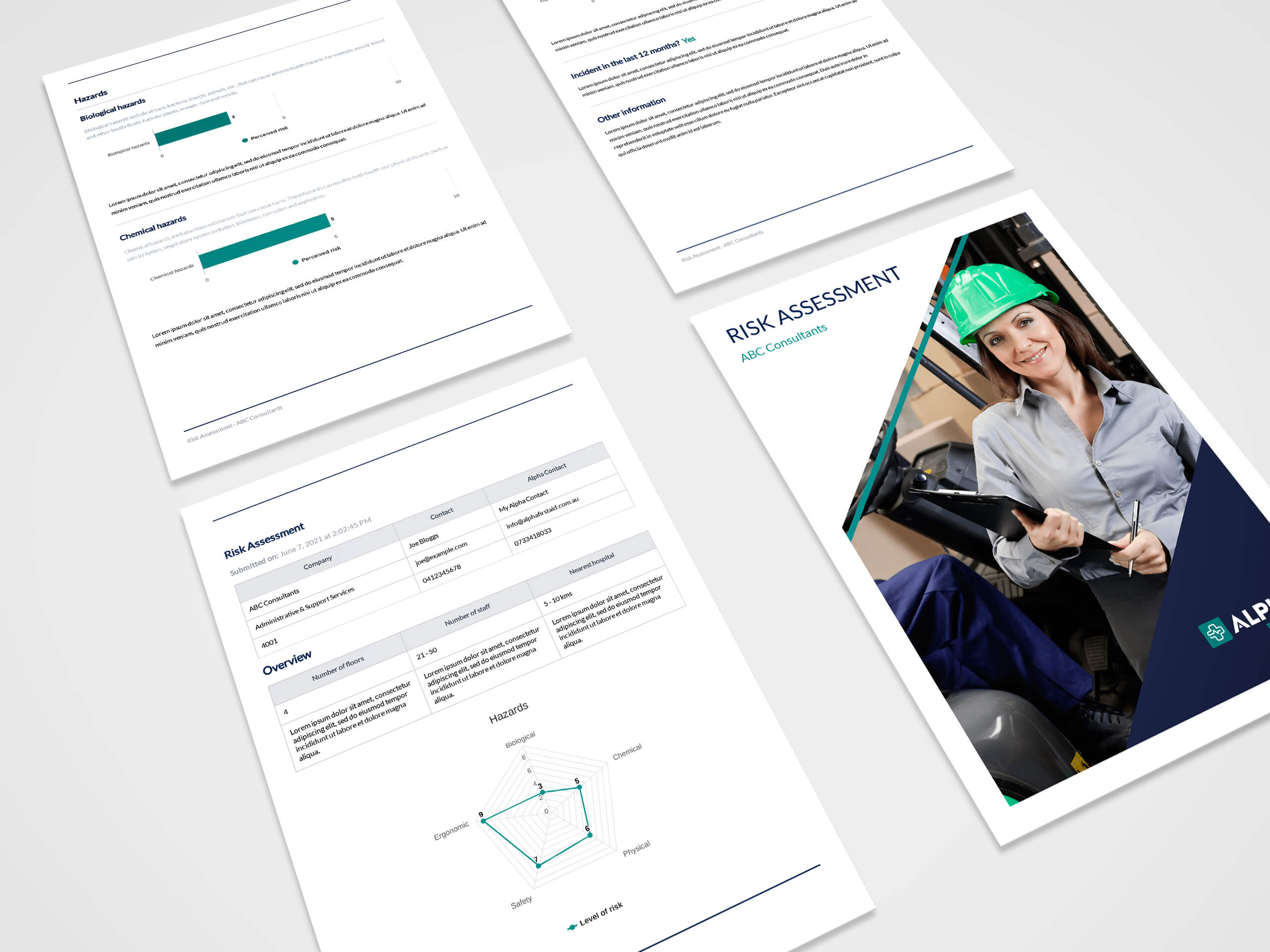 Risk Assessment Document 3D Example